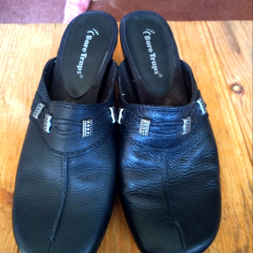 Bare traps women shoes black leather size 7